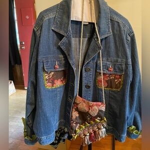 Embellished denim jacket